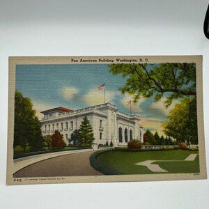 Pan American Building Washington D.C. Vintage Postcard By Capitol Souvenir Co